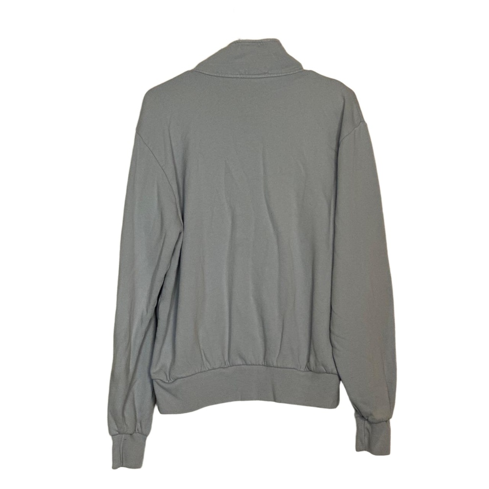 Brandy Melville Quarter Zip Sweatshirt Blue Gray Cozy Pullover NWOT - Picture 7 of 7